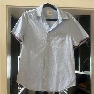 Ben Sherman Men's Light Blue Short Sleeve Shirt - size S